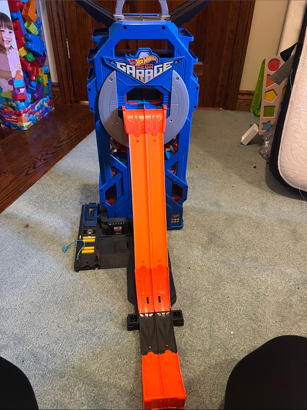 Mega Garage Playset - Blue and Orange Kids Toy